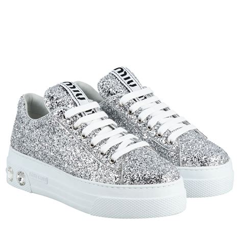 miu miu copy sneakers|Women's glitter and chunky sneakers .